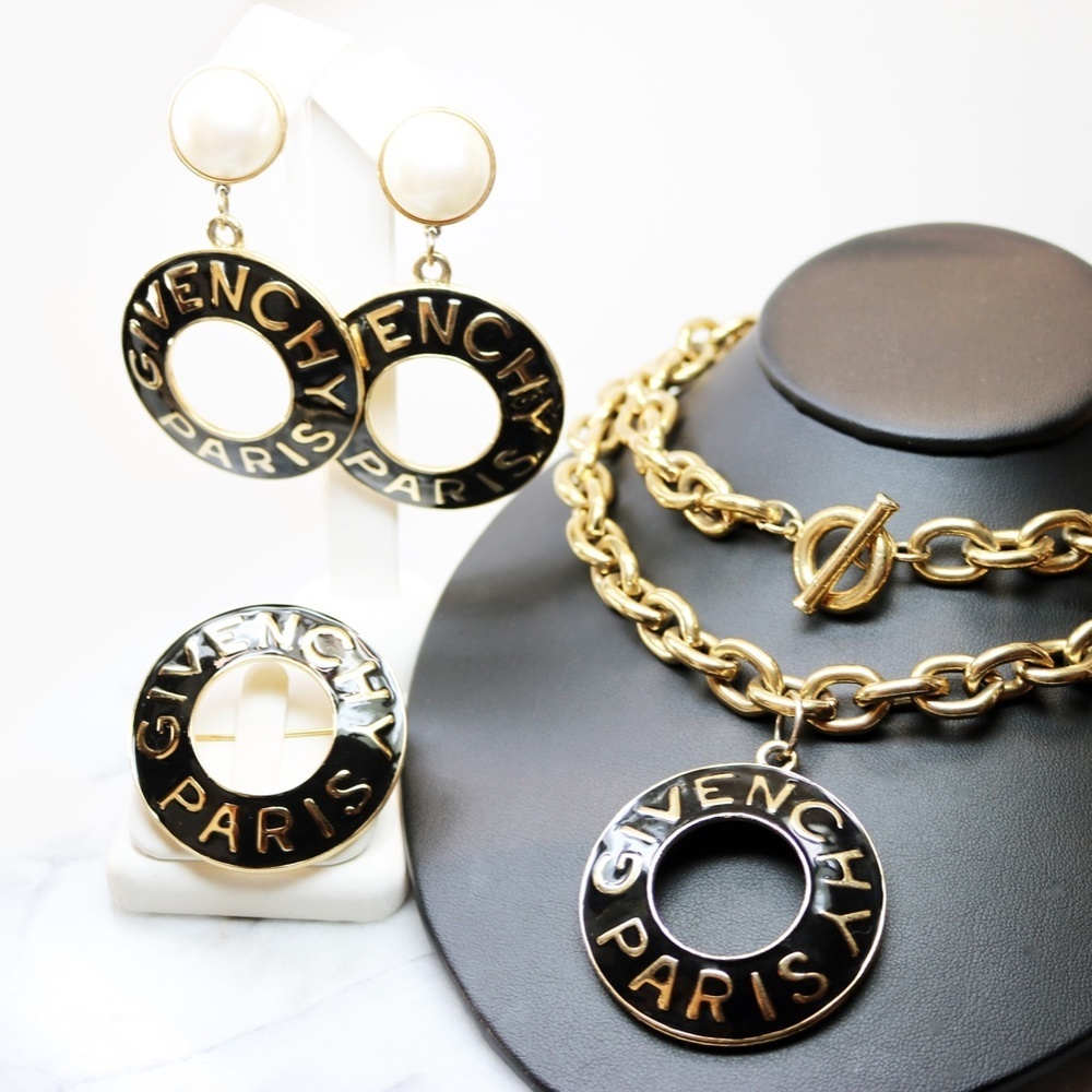 ⚜️ Givenchy Paris Brooch and Necklace Fine Jewelry Parure *Earrings Not Included - Picture 5 of 15